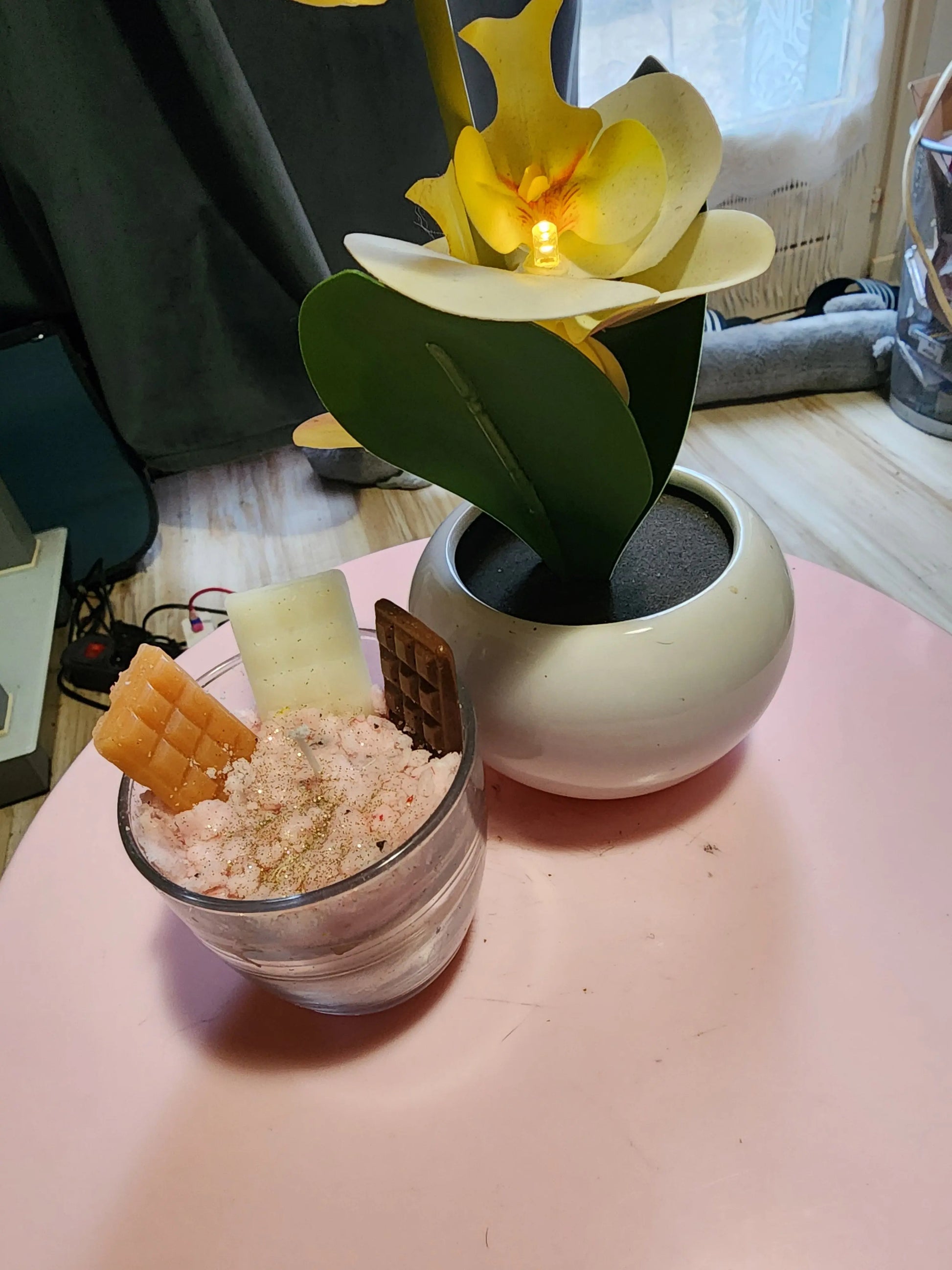 Bougie gourmande façon dessert–crumble & chocolat Tiffany'sCrea