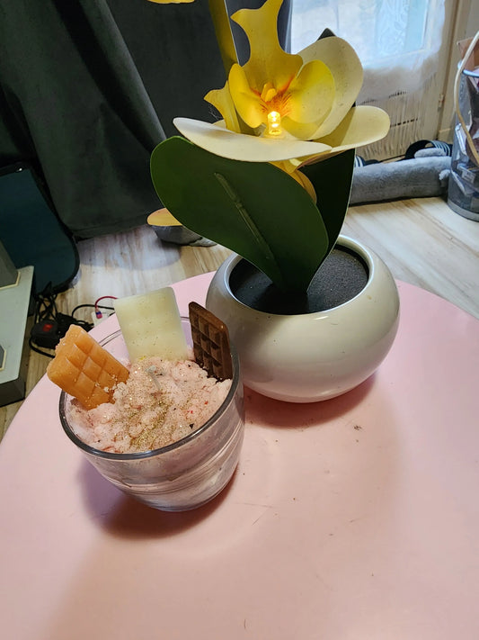 Bougie gourmande façon dessert–crumble & chocolat Tiffany'sCrea