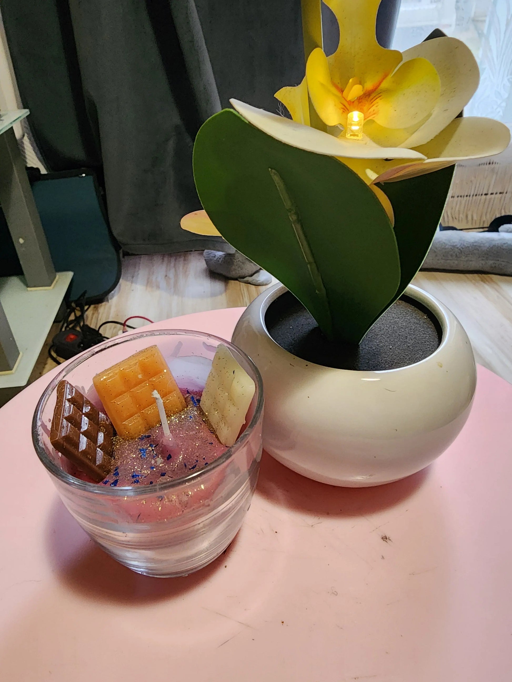 Bougie gourmande artisanale–Chocolat & douceur sucrée Tiffany'sCrea