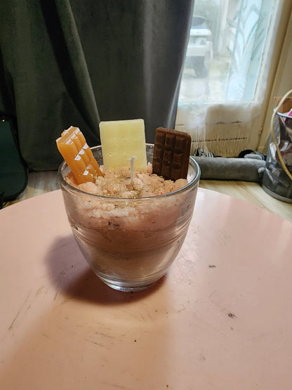 Bougie gourmande façon dessert–crumble & chocolat Tiffany'sCrea