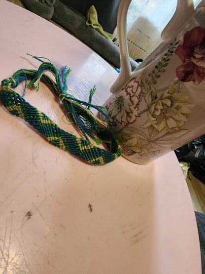 Bracelet Triangle – Vert & Bleu - Tiffany'sCrea